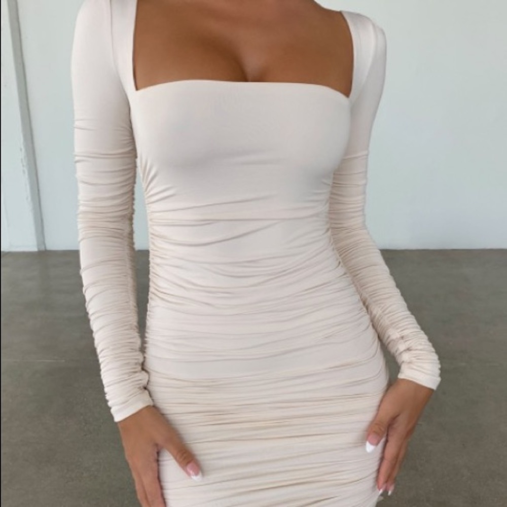 Oh Polly size 10 Oyster white dress